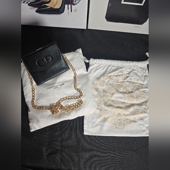 🔥💯AUTH VINTAGE CHRISTIAN DIOR DIOR CLASP COMPACT GAMAGUCHI LEATHER WALLET - Picture 3 of 15